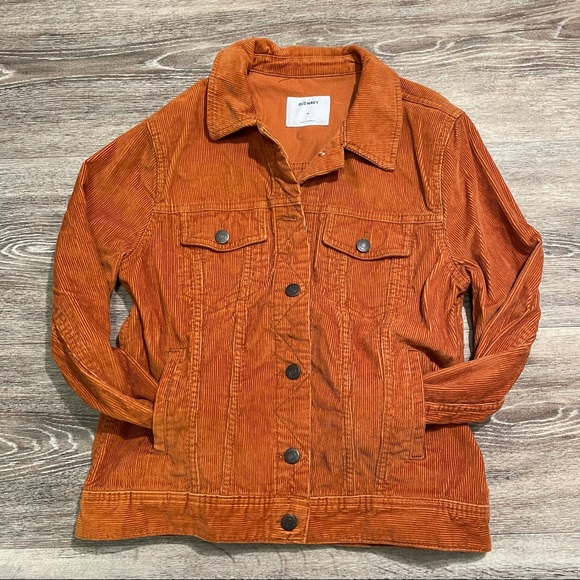 Old Navy Rust Corduroy Jacket - Picture 2 of 9